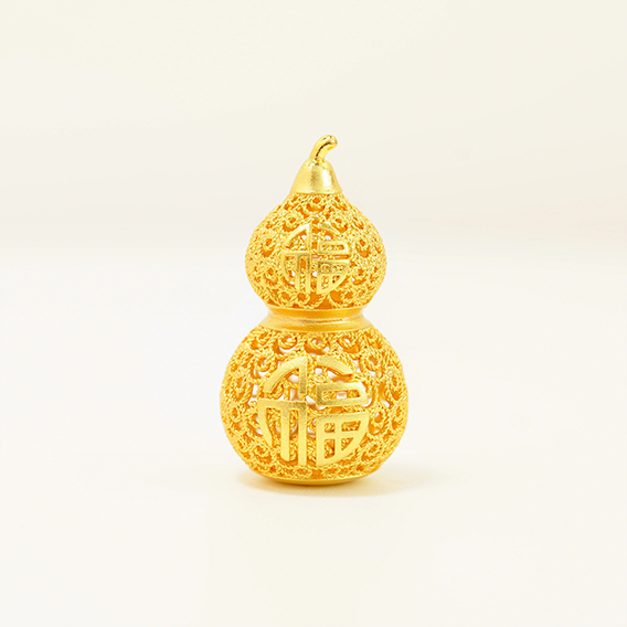 美谷铜合金花丝葫芦挂坠